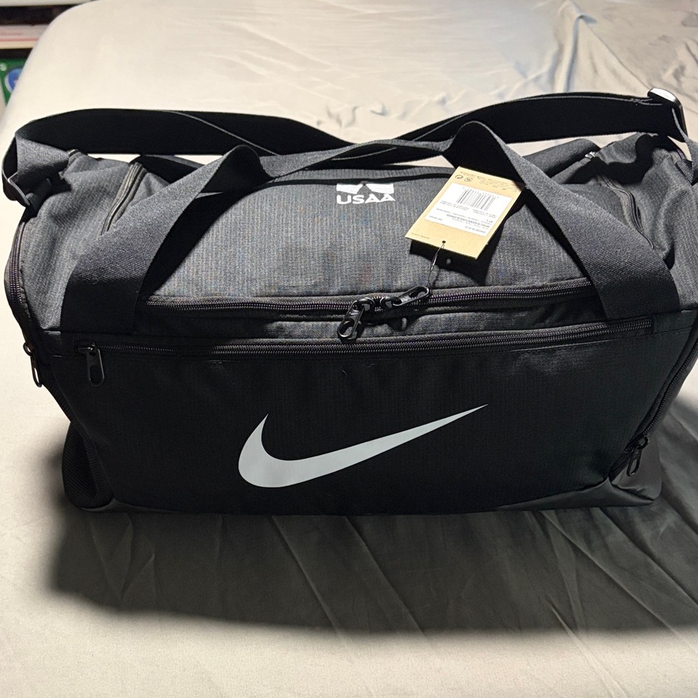 Nike Brasilia Training Black and White Duffel Bag